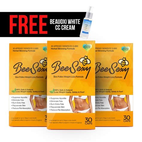 Boxes Bee Sexy Slimming Capsules With Free Beauoxi White Complexion