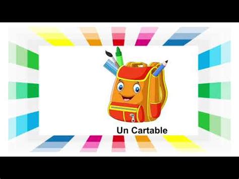 Apprendre Les Fournitures Scolaires Pour Enfants Cp Ce Ce Fourniture