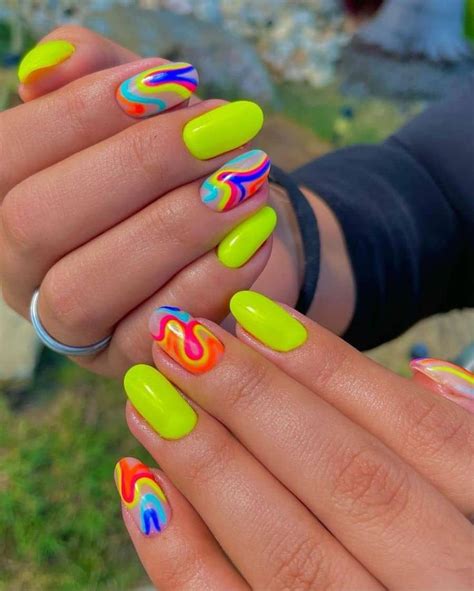 Neon Nail Polish Designs