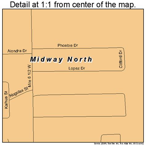 Midway North Texas Street Map 4848272