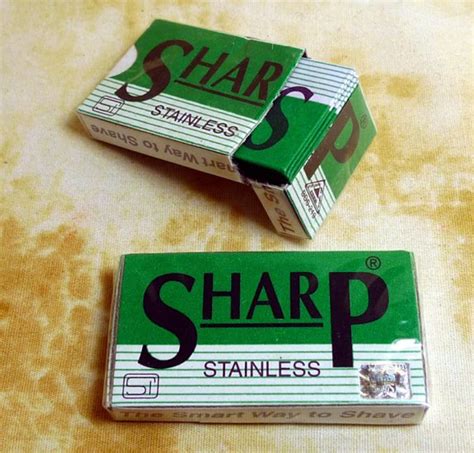 Sharp Double Edge Razor Blades 10 Pack The Golden Nib