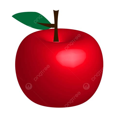 Red Fresh Apple Vector 3d Apple Red Apple Fresh Png And Vector With