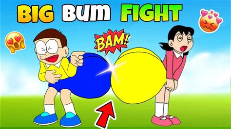 Nobita Big Bum Fight With Sizuka Shinchan And Nobita Game Funny