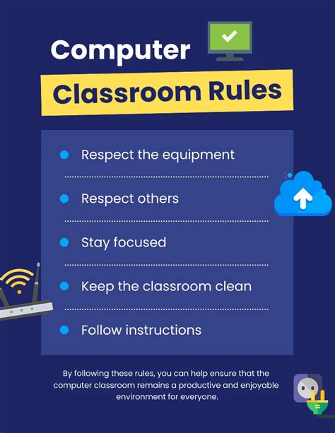 Green Yellow Classroom Rules Poster Venngage The Best Porn Website