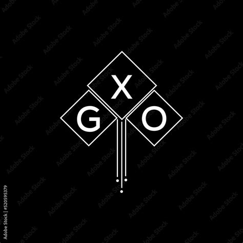 GXO letter logo design with white background in illustrator, GXO vector ...