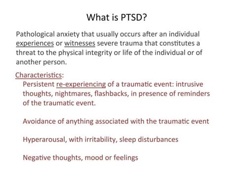 Neurobiology Diagnosis Treatment Of Ptsd Tbi In Veterans Ppt