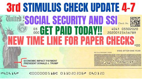 1400 Third Stimulus Check Update Ss Ssi Ssdi Deposit Today Youtube