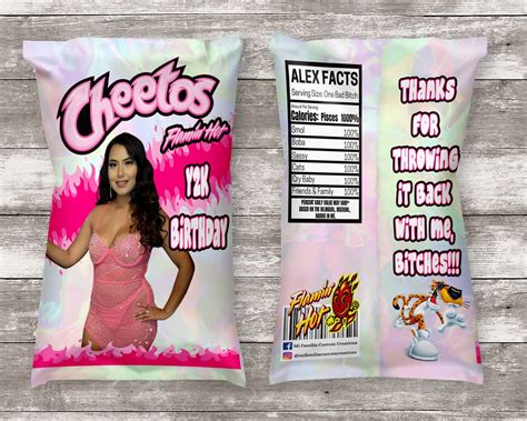 Cheetos Chip Bag Flamin Hot Party Favor Cheetos Chip Bags Etsy