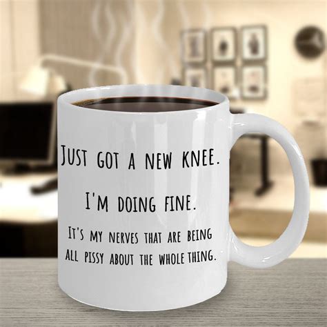 Knee Replacement T Knee Replacement New Knee Mug New Knee Me Cup Funny Knee Surgery Mug