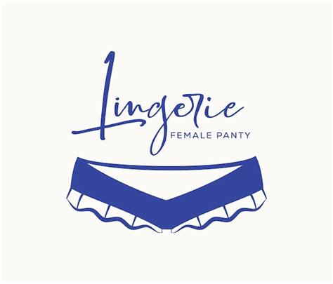 Lingerie Feminina Logotipo Da Calcinha E Logo Da Cueca Vetor Premium