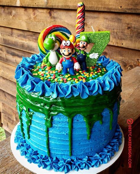 50 Mario Cake Design Cake Idea March 2020 Mario Birthday Cake