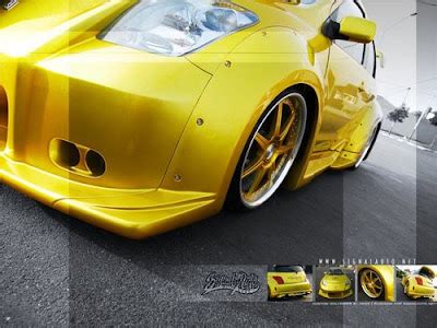 best car modification: Toyota Scion Xa with Custom Candy Yellow Paint