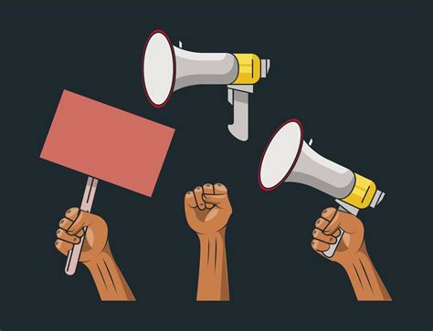 Protest Set Icons 3760872 Vector Art At Vecteezy