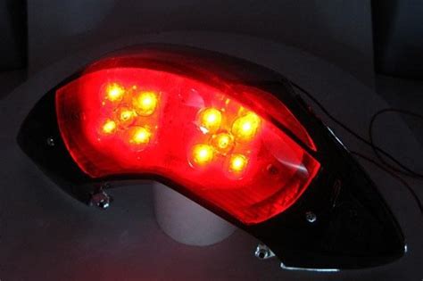 Achterlicht Led Str Blackline Yamaha Jog R Mbk Mach Met Ingebouwde