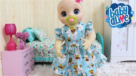 BABY ALIVE HANNA GANHOU UM LINDO VESTIDO DE ABELHINHA YouTube