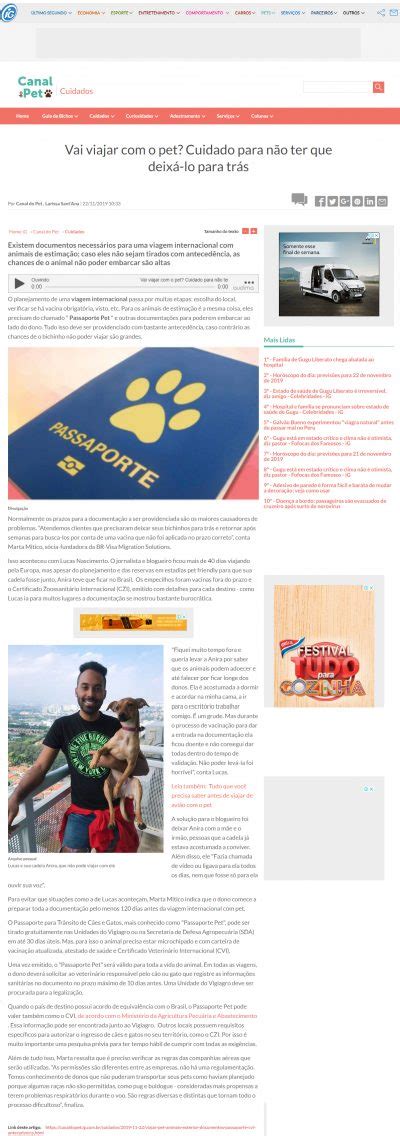 Portal Ig Canal Do Pet Infato Comunica O