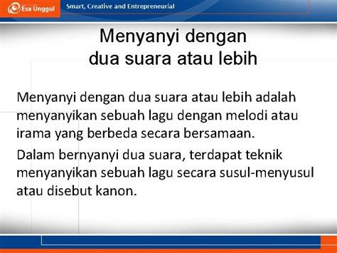 Teknik Bernyanyi Mata Kuliah Pendidikan Seni Musik Pertemuan