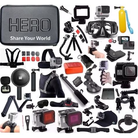 Kit Para Go Pro Hero Hero Hero Black Bateria Dome Estanque