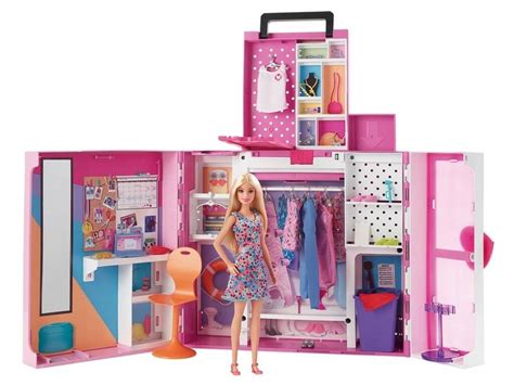 Barbie Armario De Ensue O Con Mu Eca Y Accesorios Mattel Hgx