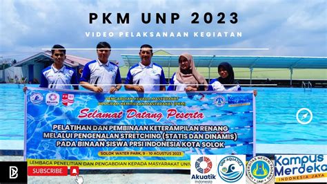 PKM UNP 2023 Akuatik Indonesia Kota Solok YouTube