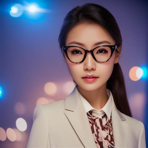 Premium Ai Image A Woman Wearing Glasses