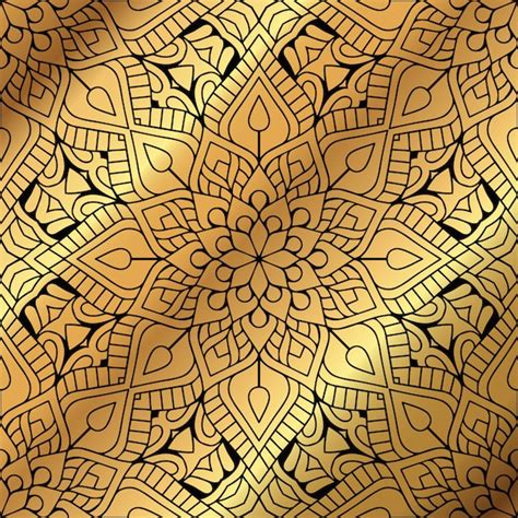 Fundo De Design De Mandala Ornamental De Luxo Vetor Premium