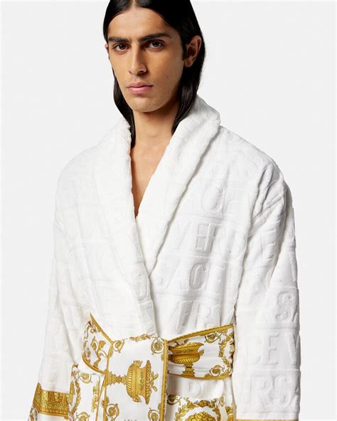 I ♡ Baroque Bathrobe White Versace Us