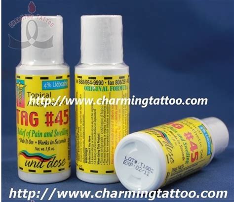 Topical Anesthetic Gel TAG 45 Tattoo Anesthetic By Charmingtattoo