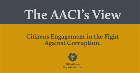 Citizens Engagement In The Fight Against Corruption The American Anti