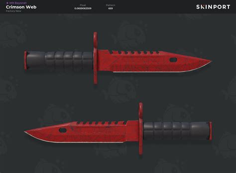 M9 Bayonet Crimson Web Factory New Counter Strike 2 Skinport