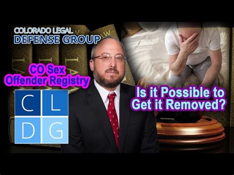Sex Offender Registry In Colorado Laws How To Get Removed