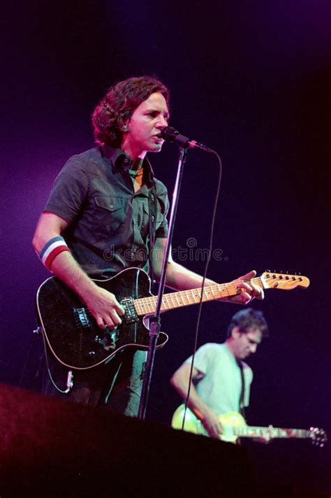 Pearl Jam , the Singer of Pearl Jam, Eddie Vedder, during the Concert