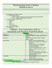 Pharmacology Exam Review Docx Pharmacology Exam Review Module