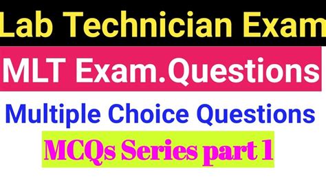 Lab Technician Exam Lab Technician MCQs Lab Technicisn Exam Question