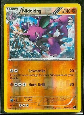 Nidoking Reverse Holo Prices Pokemon Plasma Freeze Pokemon Cards