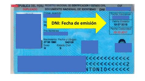 Como Saber La Fecha De Emision Del DNI RENIEC DNI