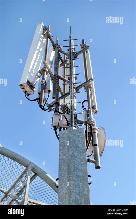 Telecommunication Network Repeaters Antenna Tower And Repeater Of