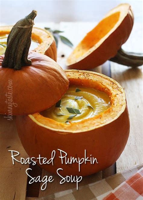 Roasted Pumpkin Sage Soup Skinnytaste