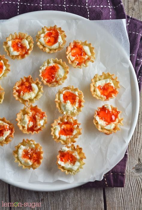 Cream Cheese And Pepper Jelly Fillo Shells Recipe Appetizers Easy