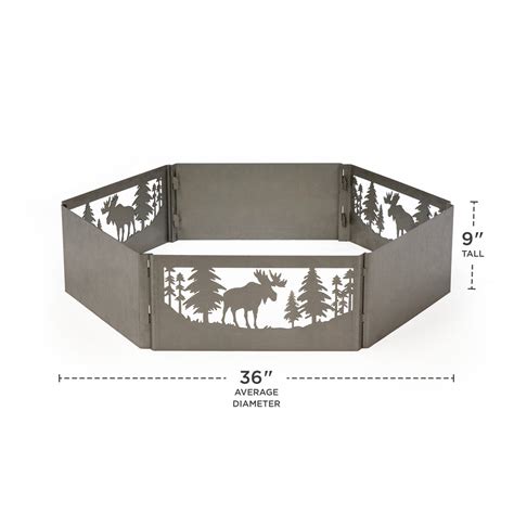 Hand Crafted Portable Moose Fire Ring W Warranty Ez Vane Weathervanes