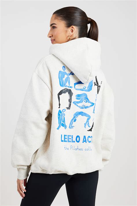 Leelo The Pilates Collection Hoodie Oatmeal Stylerunner