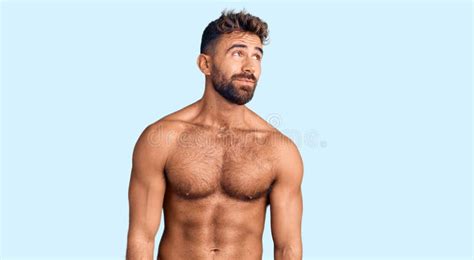 Two Gay Shirtless Man Smiling Rear And Front Stock Photo Image Of