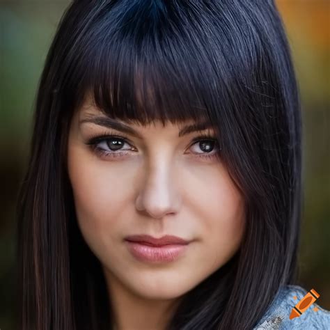 Close Up Portrait Of A Dark Haired Russian Woman On Craiyon