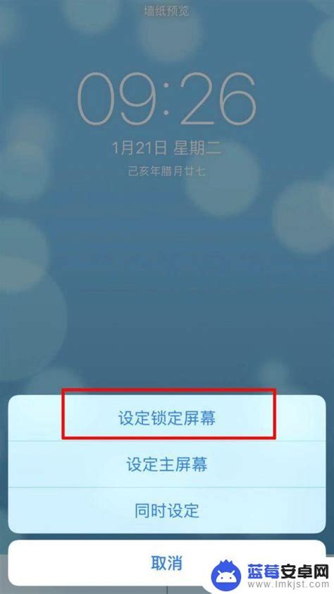 苹果手机锁屏动态壁纸怎么设置方法 Iphone动态锁屏设置方法 蓝莓安卓网