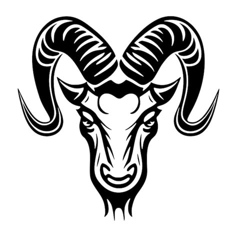 Premium Vector Goat Head Logo Template Vector Illustration