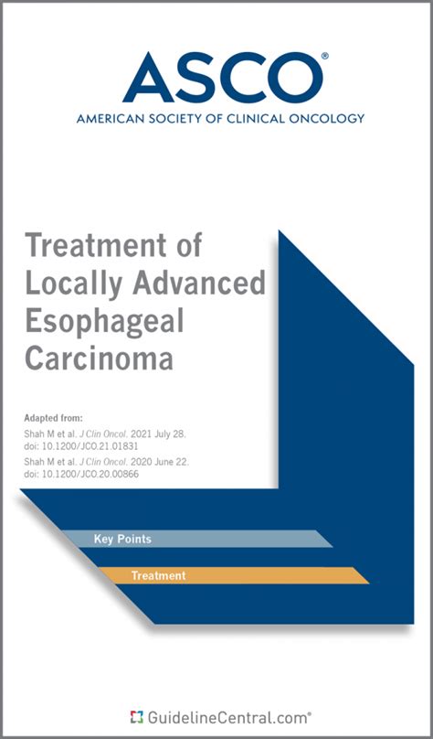 Treatment Of Locally Advanced Esophageal Carcinoma Clinical Guidelines