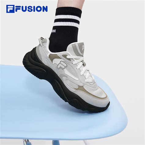 Fila Fusion斐乐潮牌conch Ii女鞋复古潮鞋2023秋款海螺鞋跑步鞋虎窝淘