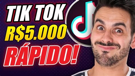 Como Ganhar Dinheiro no TIK TOK R 5 000 P Mês Rápido e Fácil PASSO