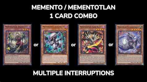 Yugioh OCG Memento Mementotlan INSANE 1 Card Combo Post INFO