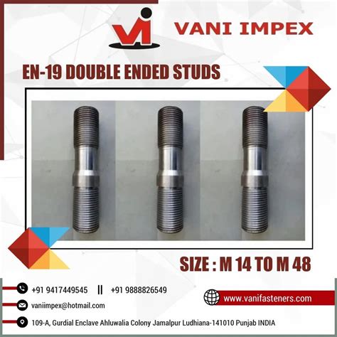 Double End Stud Double End Threaded Stud Latest Price Manufacturers